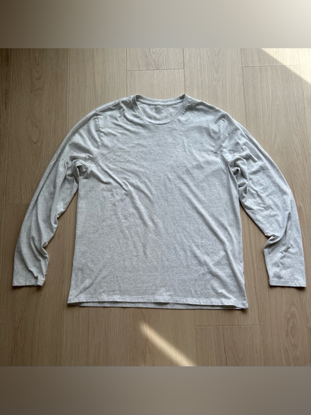 Old Navy Men’s Long Sleeve T-Shirt XL Heather Gray Basic Casual Tee